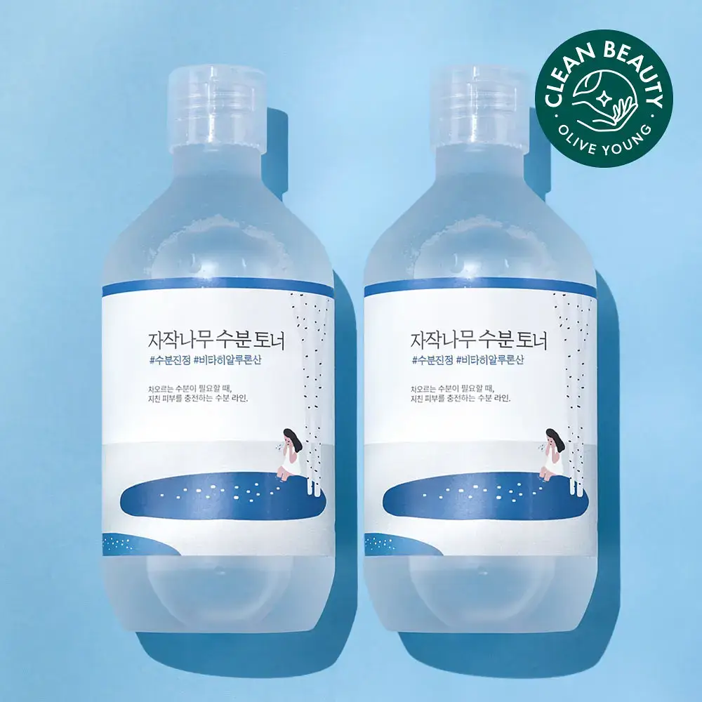 [수분생기] 라운드랩 자작나무 수분 토너 1+1 기획 (300ml+300ml)